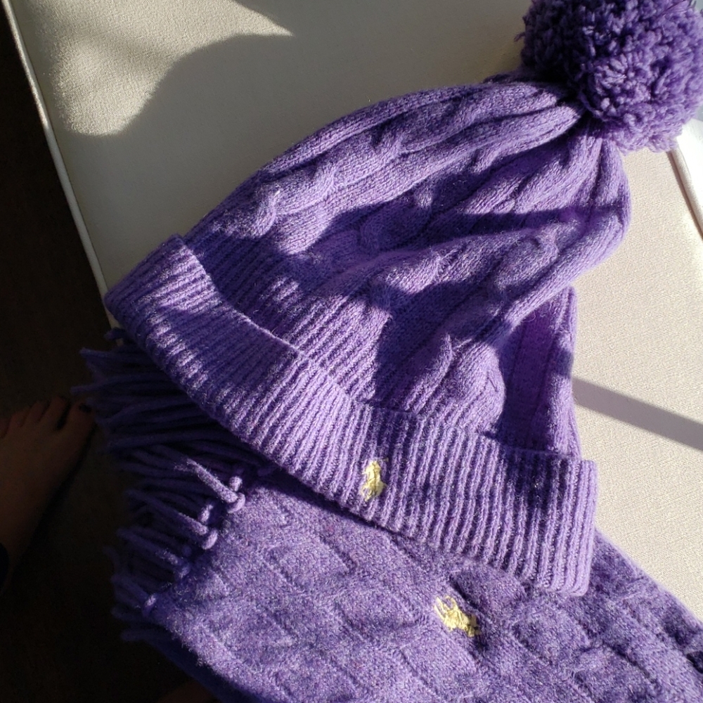 Ralph Lauren winter hat and scarf set